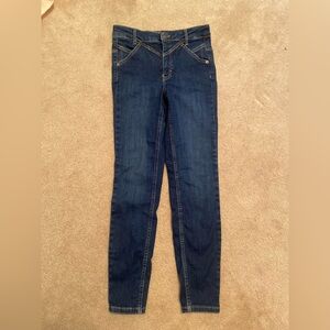We the Free/ Free people size 27 geometric denim high rise straight leg